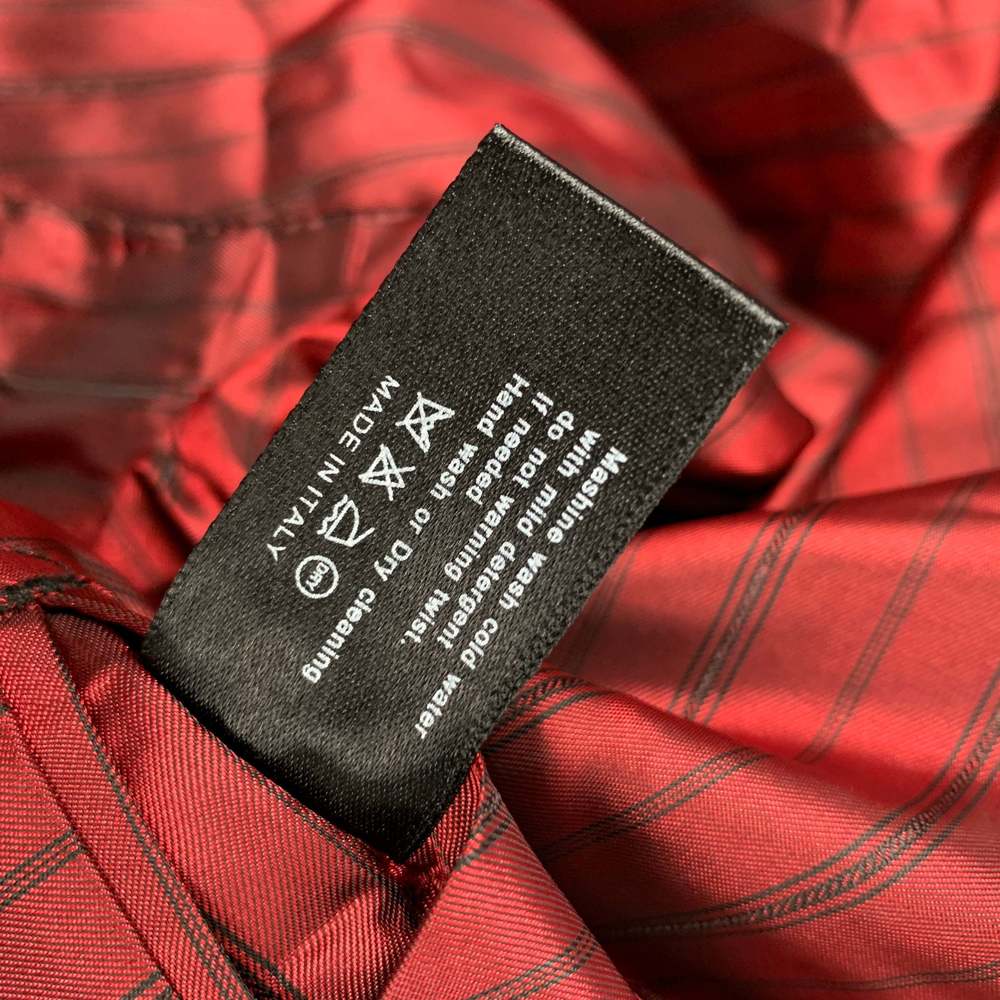 KRIS VAN ASSCHE Black Wool Peak Lapel Sport Coat - Picture 6 of 7